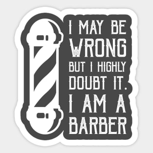 I may be wrong but I doubt it, I am a Barber Sticker